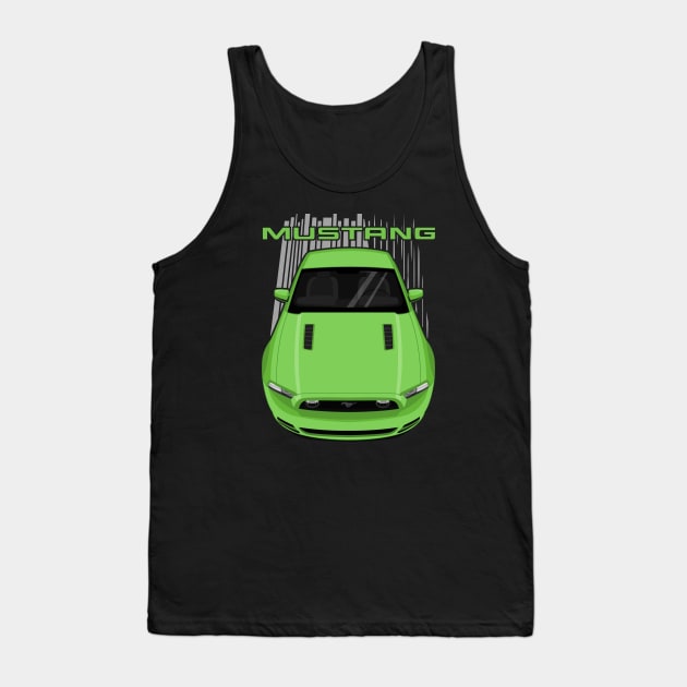 Mustang GT 2013 to 2014 - Green Tank Top by V8social